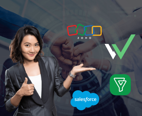 Top CRM tools like Workpex, Zoho, Bigin, and Salesforce for organized lead management